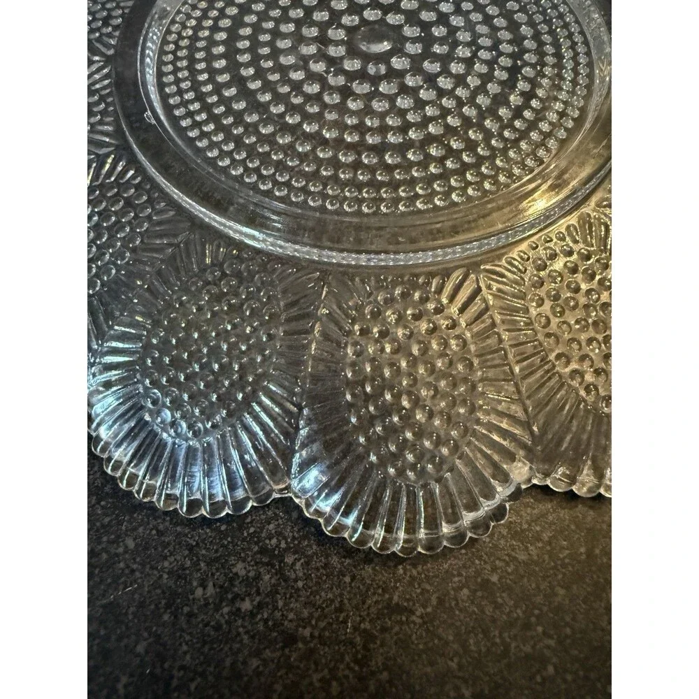 VTG Indiana Glass Clear Hobnail 8